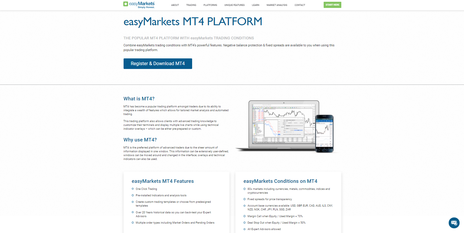 easyMarkets MT4 platform easyMarkets MT4 platform